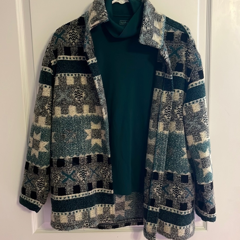 L.L. Bean Multicolor Teddy Jacket